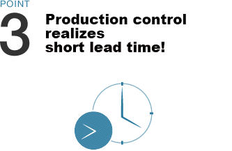 POINT3 Production control realizes short lead time!